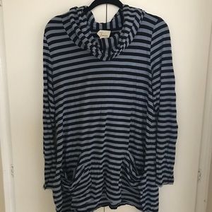 Striped long sleeve tunic